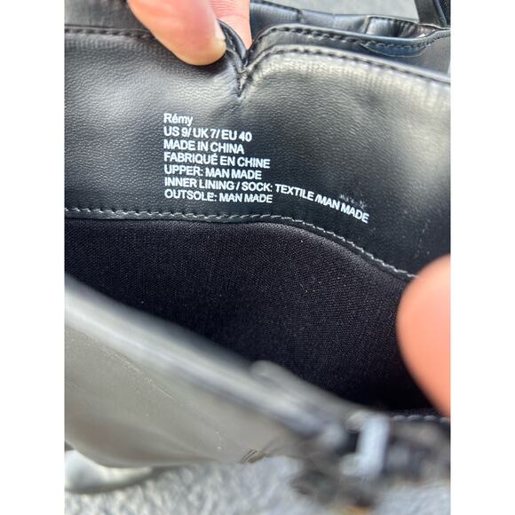 Women’s size 9 JustFab Remy Studded Riding Boot In Black and Gold - Picture 4 of 6